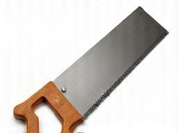 Precision hand saw with wooden handle